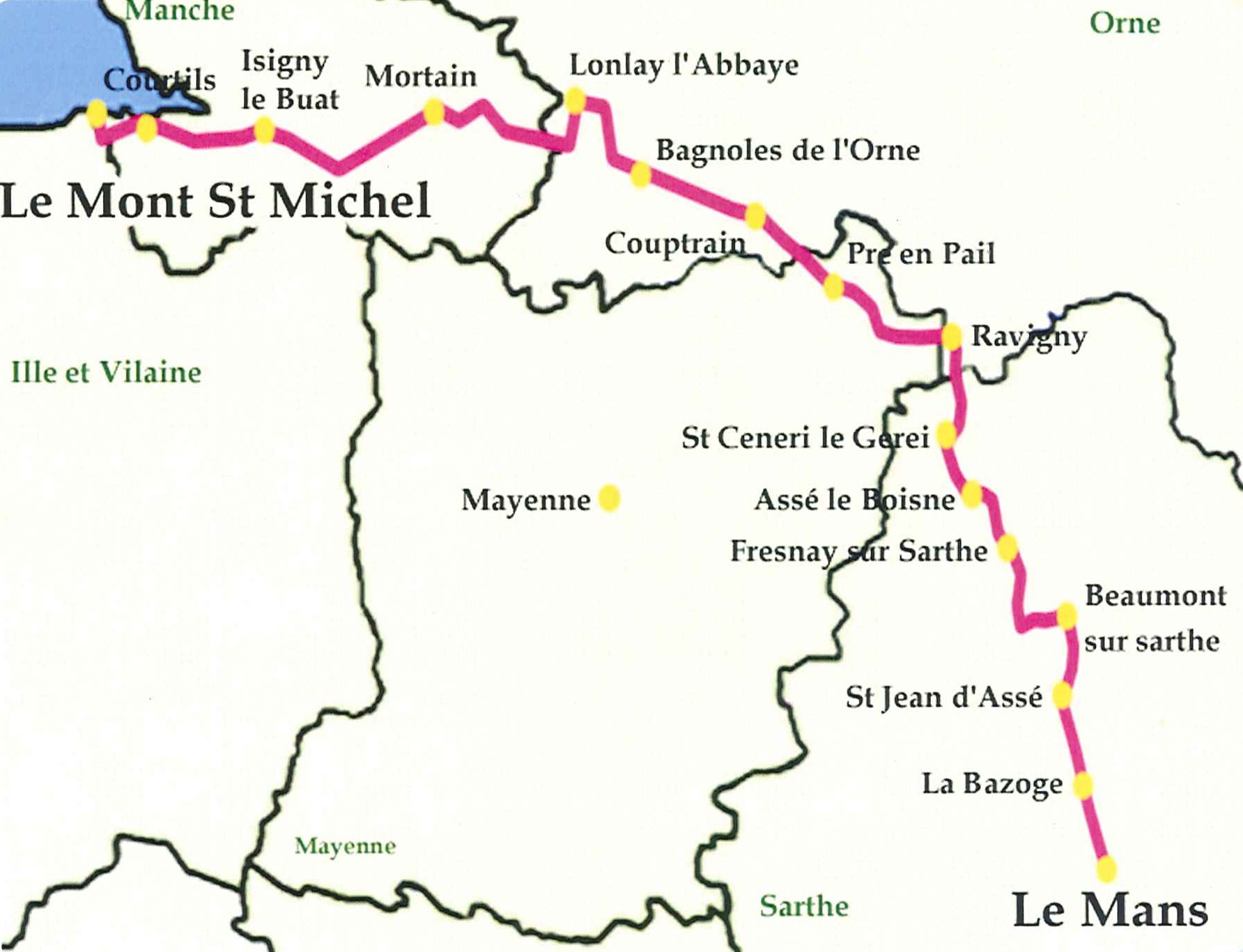 Décrypter 32+ imagen chemin du mont-saint-michel carte - fr ...